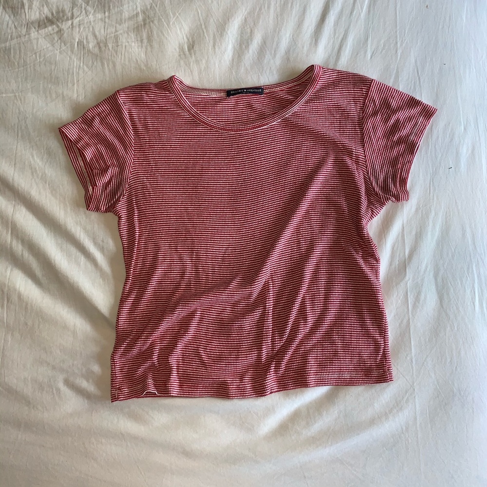Brandy Melville Striped Tee - Picture 1 of 4